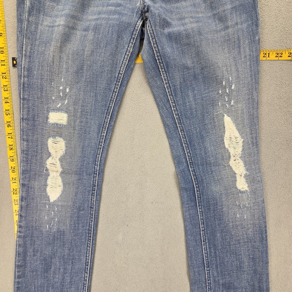 Diesel Jeans Womens 27x34 Blue Lowky Low Rise Slim Straight Made in Italy 008AR - Picture 10 of 16